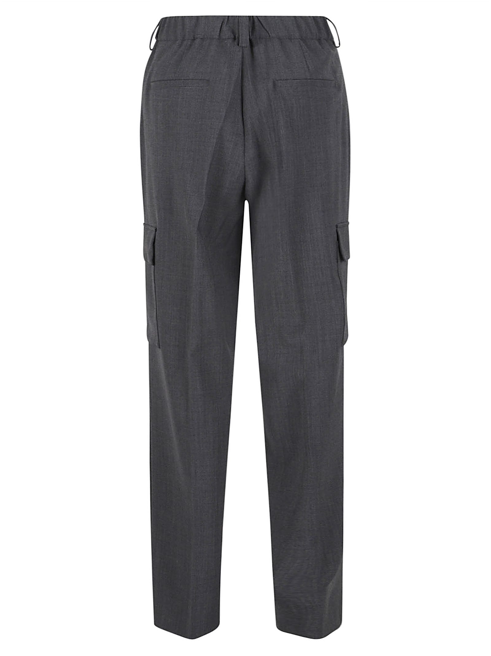 Shop Herno Trousers Grey