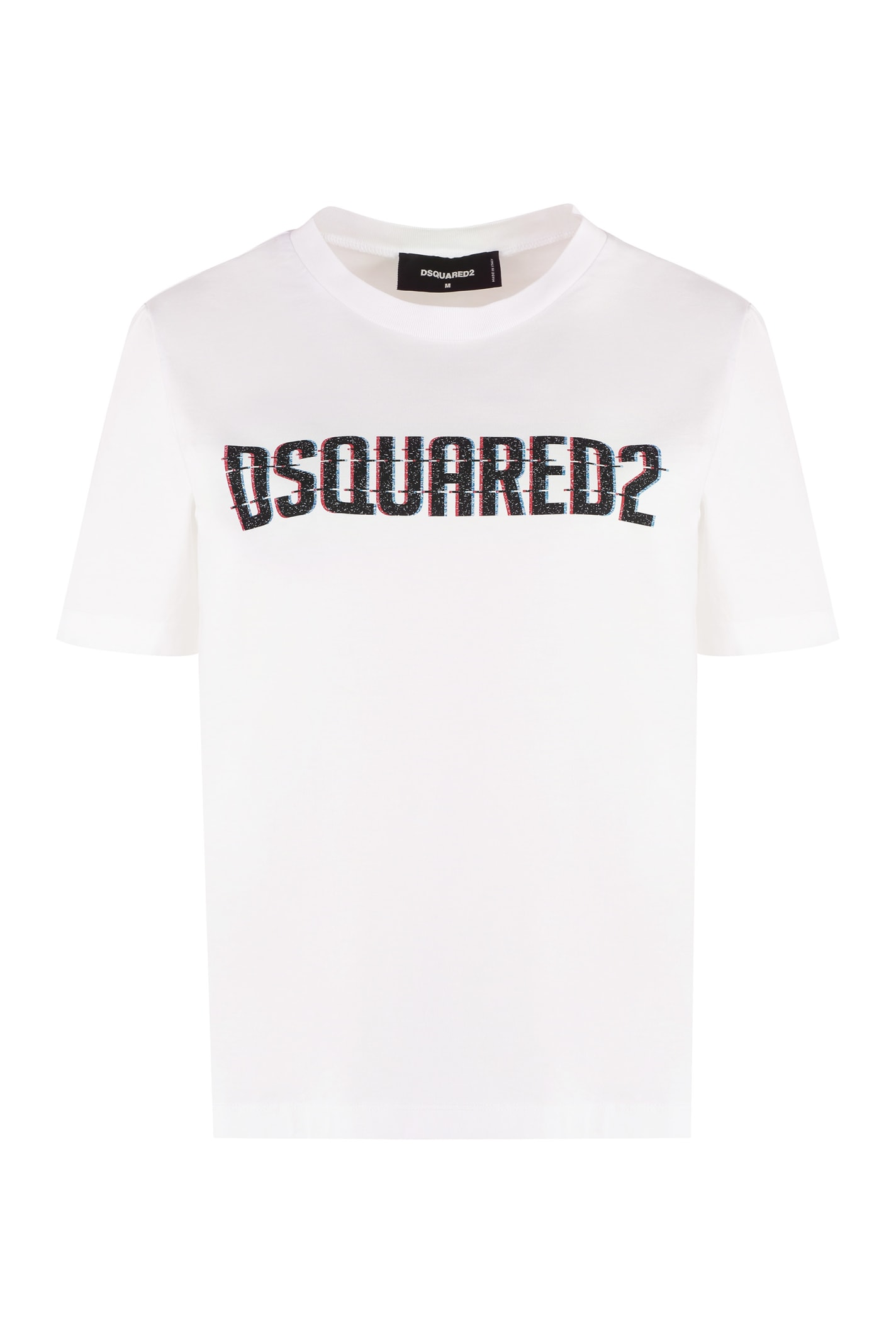 Shop Dsquared2 Logo Cotton T-shirt In White