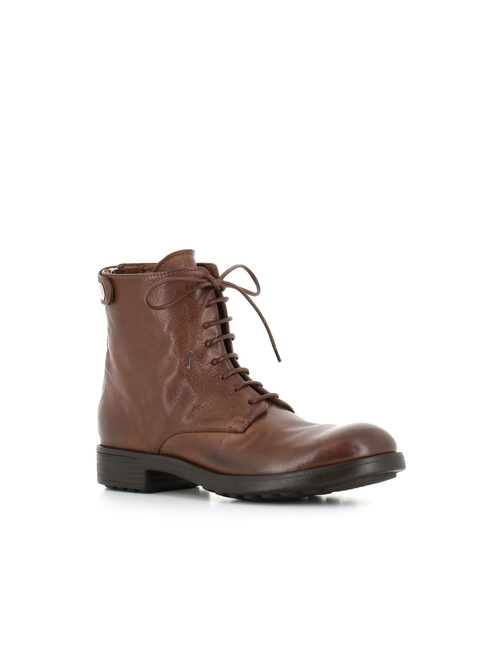 Officine Creative Lace-up Boots Sergeant/103 In Cigar
