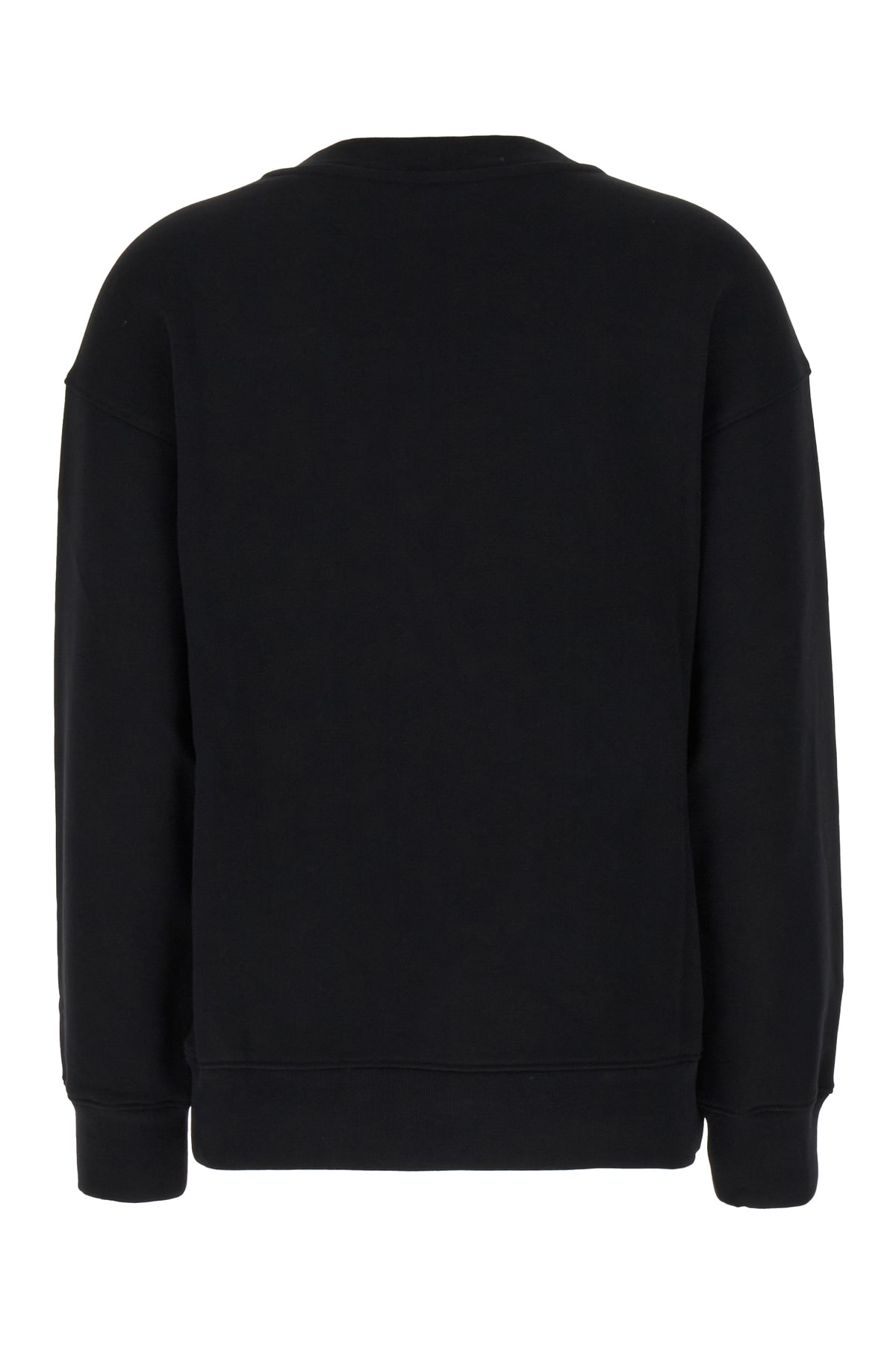 Shop Moschino Black Cotton Oversize Sweatshirt In Nero