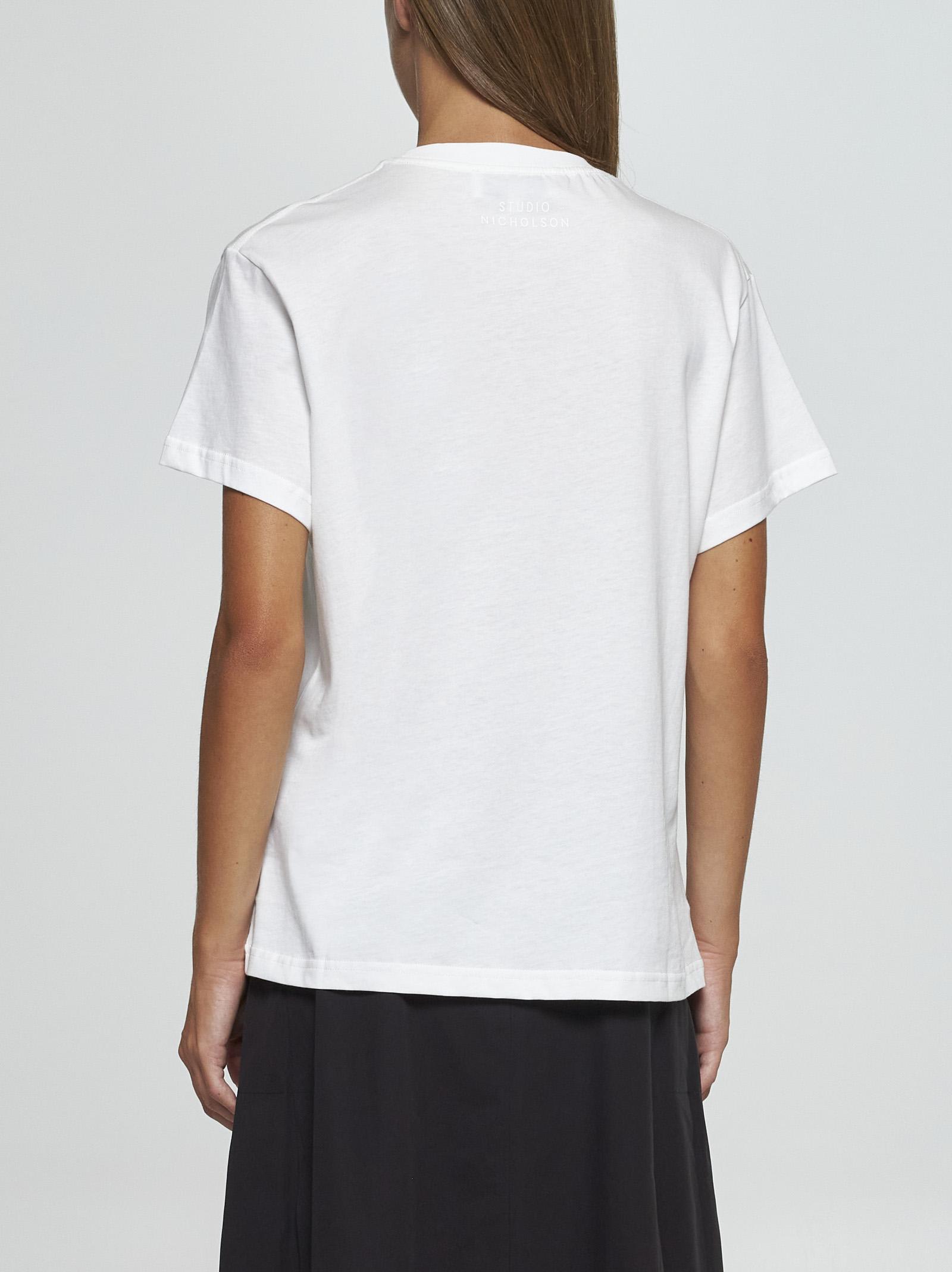 Studio Nicholson Marine Cotton T-shirt In White