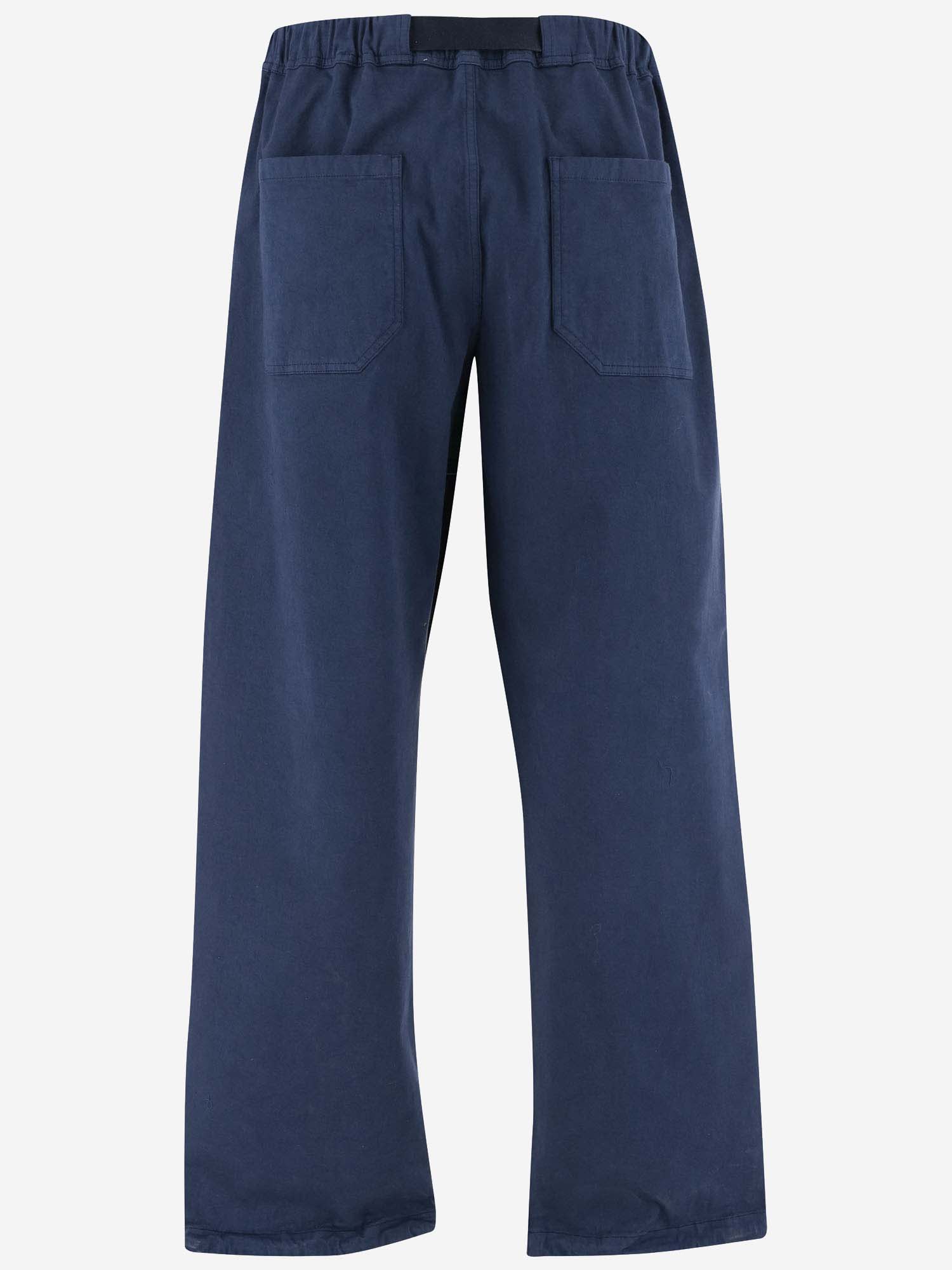Darkpark Stretch Cotton Pants In Blu