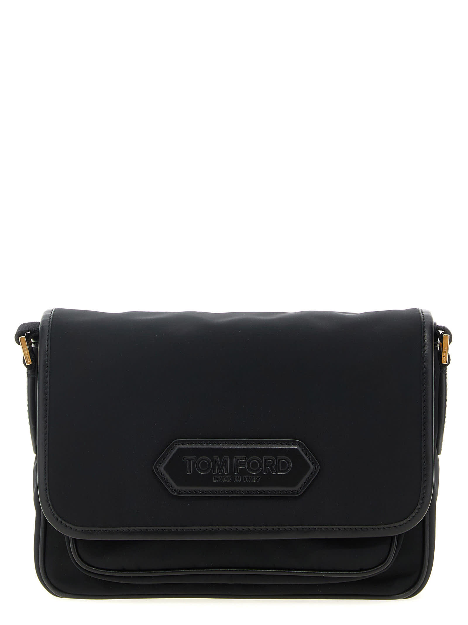 Tom Ford Leather Detail Shoulder Strap Crossbody Bags Black In Black