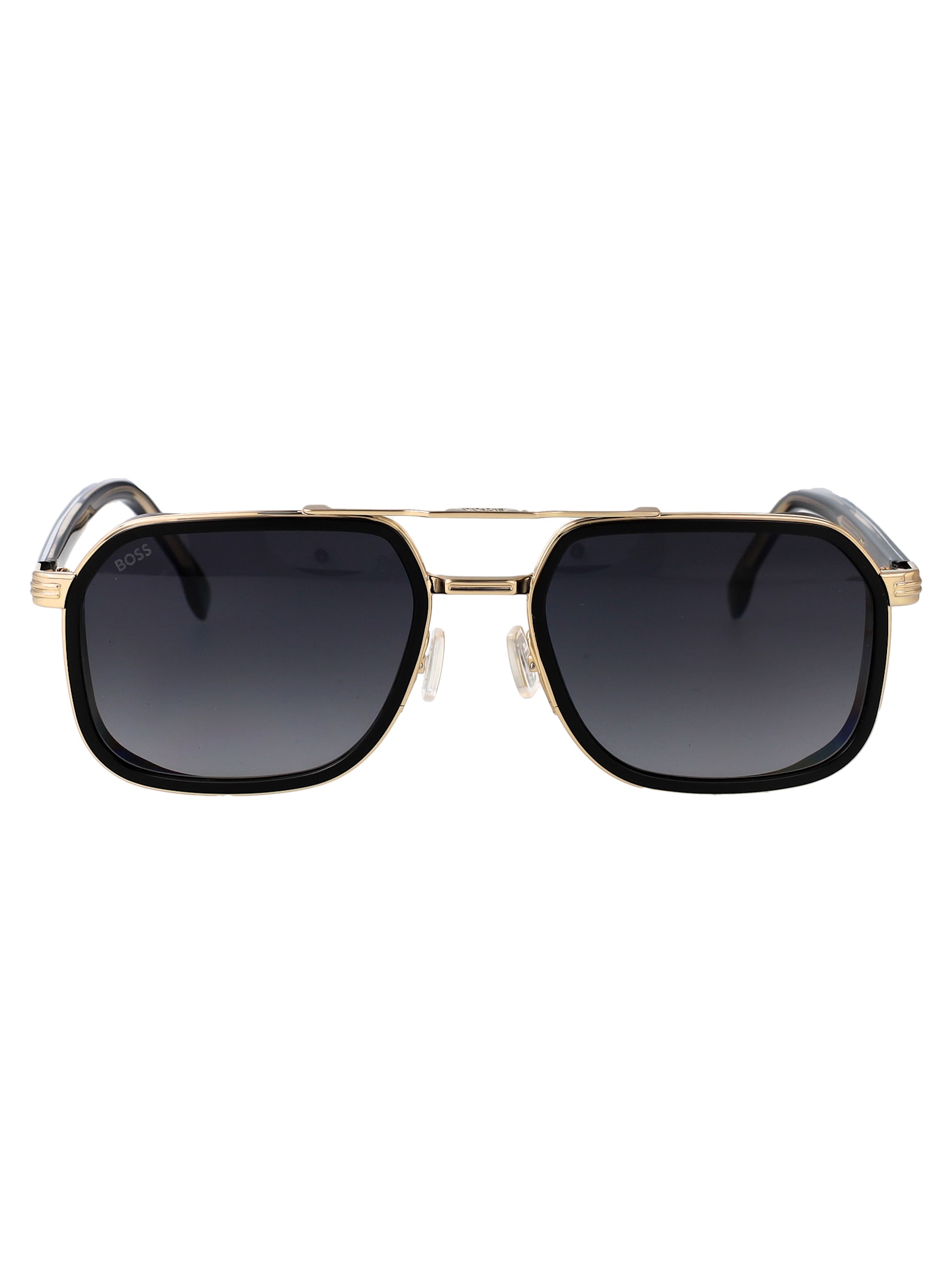 Hugo Boss Boss 55mm Rectangular Sunglasses In Black