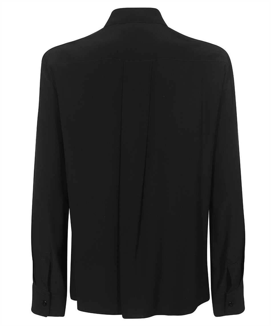 Shop Emporio Armani Silk Shirt In Black