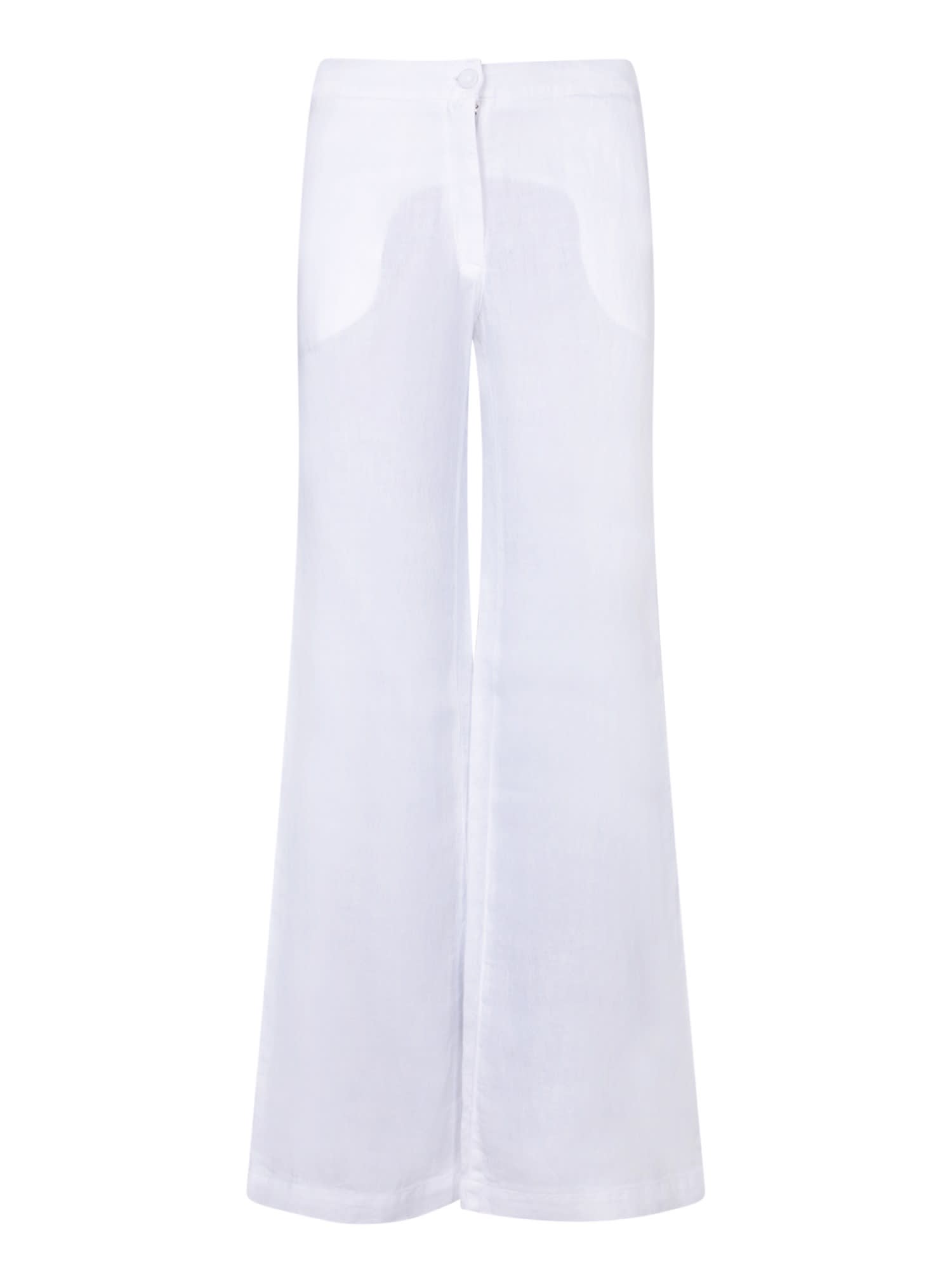 Shop 120% Lino White Smoking Trousers