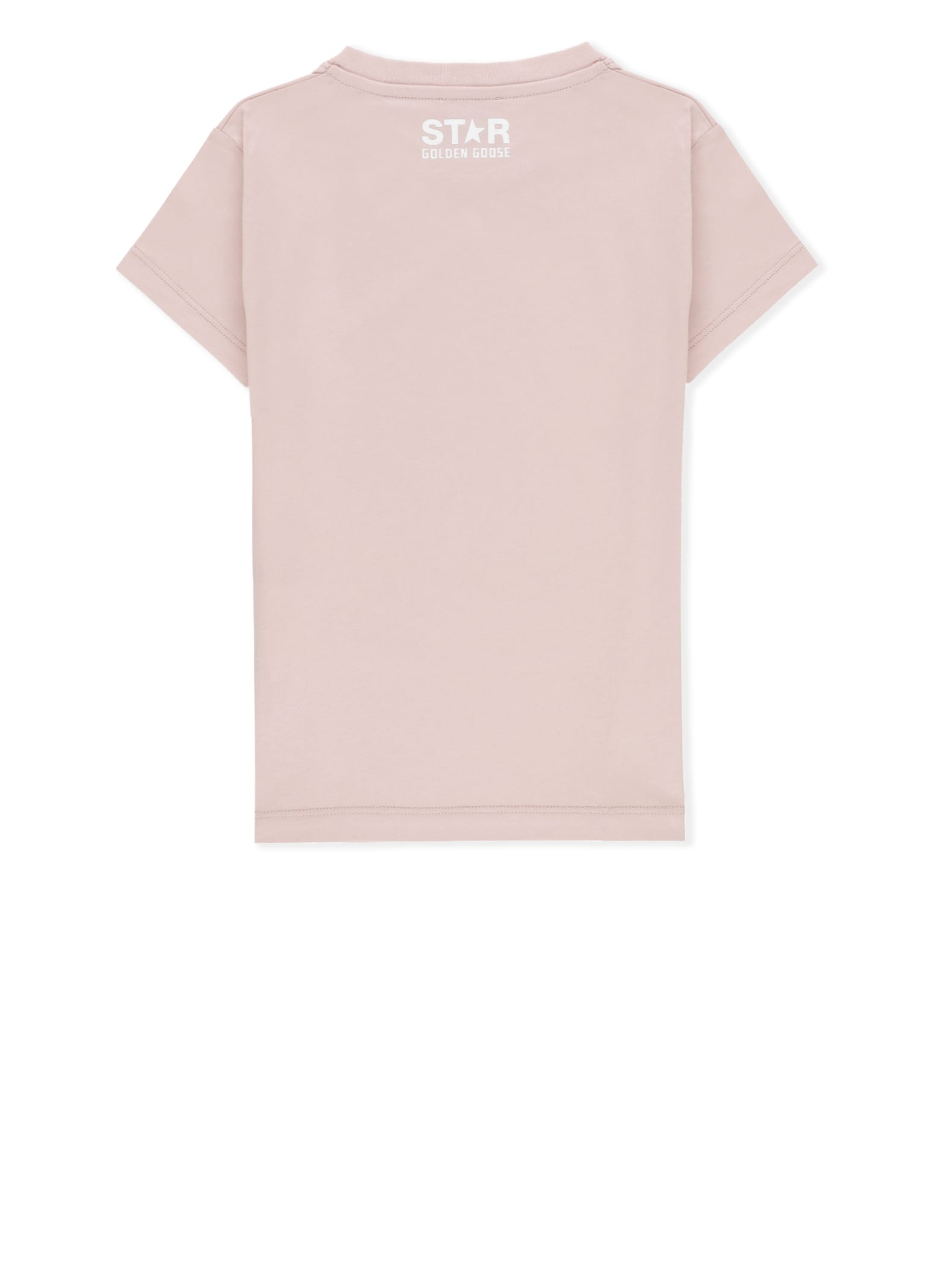 Shop Golden Goose Logoed T-shirt In Pink