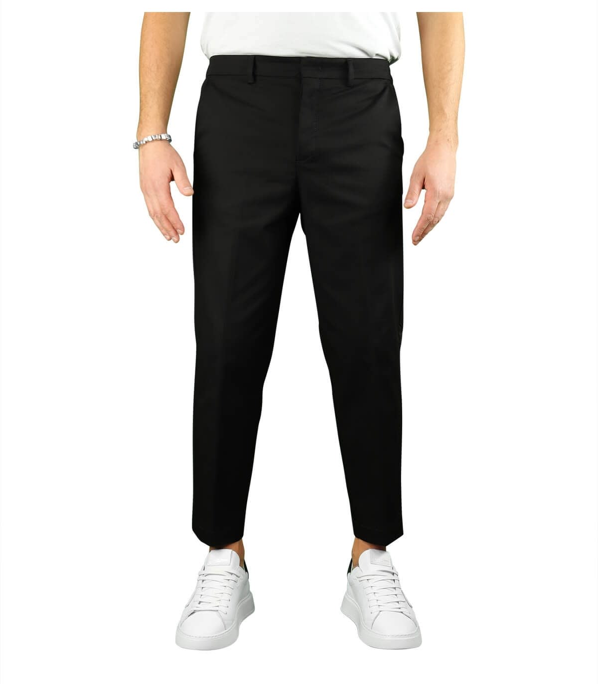 Paolo Pecora Black Carrot Fit Trousers