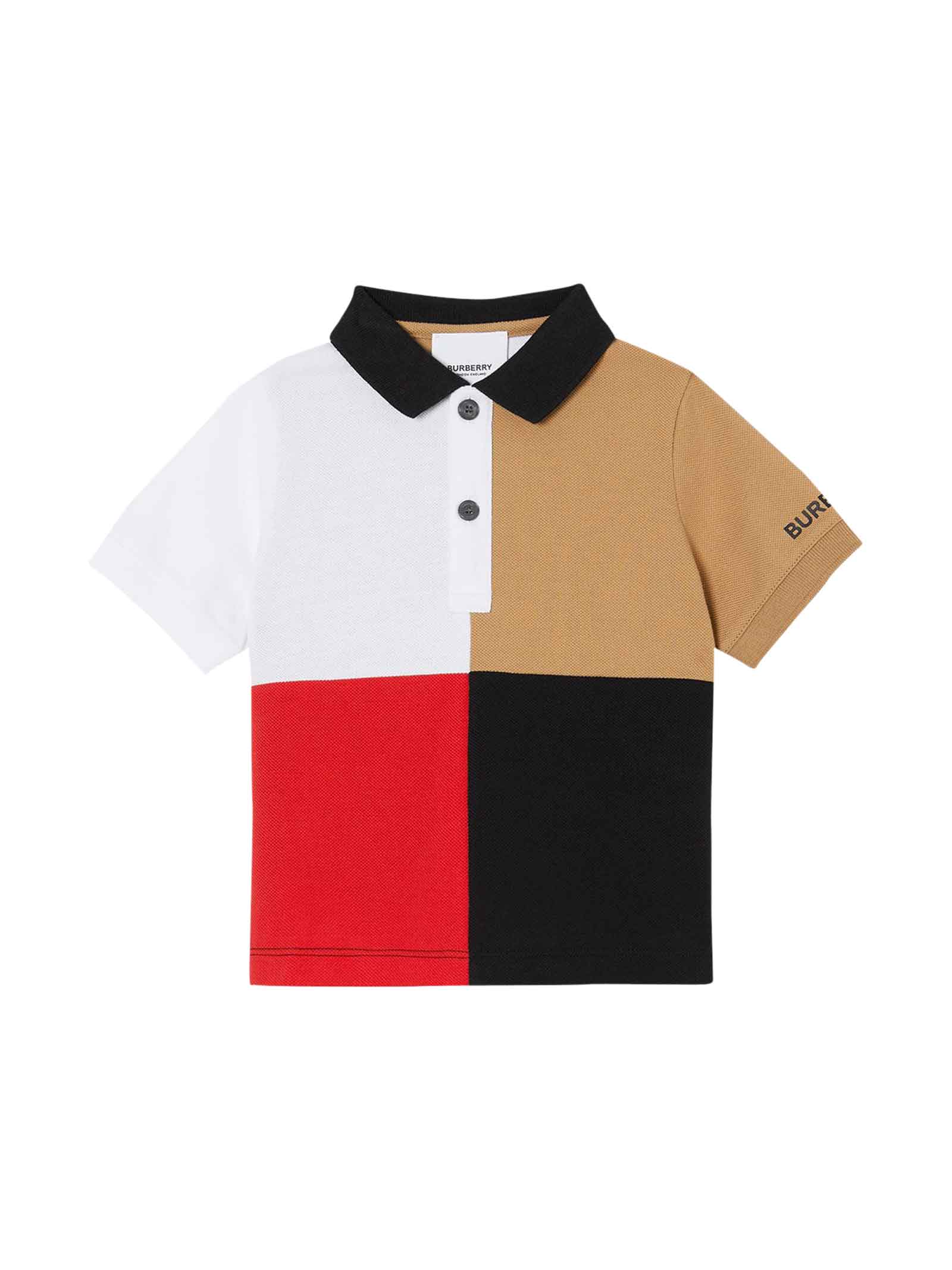 multicolor polo shirt