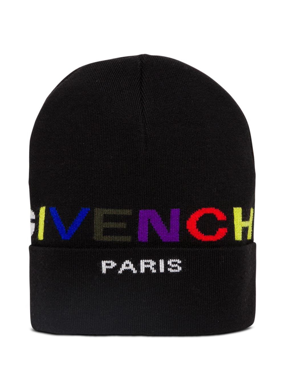 Givenchy Black Wool Hat With Inlaid Logo