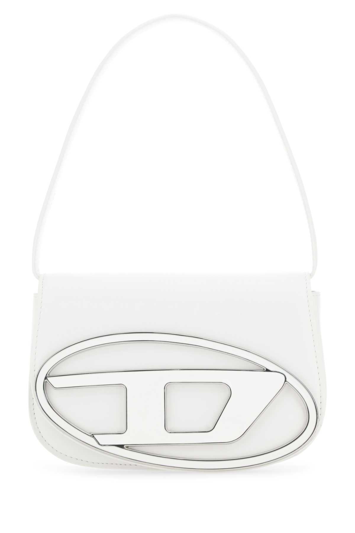 Diesel White Leather 1dr Shoulder Bag