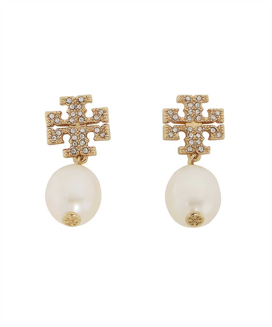 TORY BURCH PEARLS HOOP EARRINGS