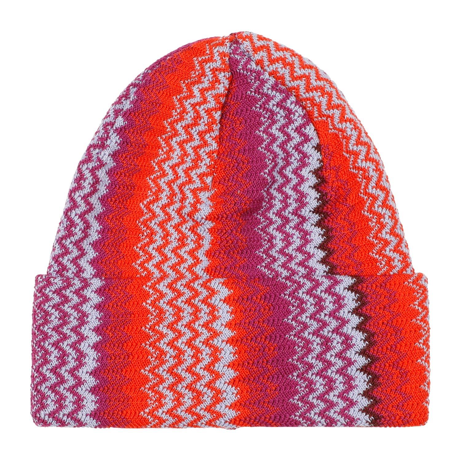 MISSONI ZIGZAG WOVEN KNITTED BEANIE
