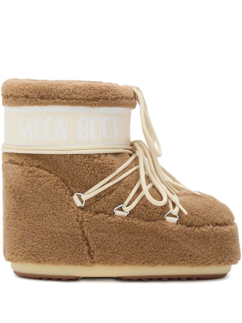 Moon Boot Shearling Snow Boots In Brown