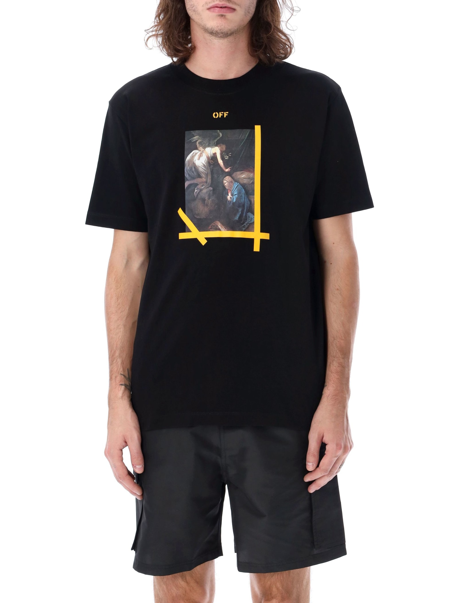Off-White Arrow Caravaggio Print Slim T-shirt