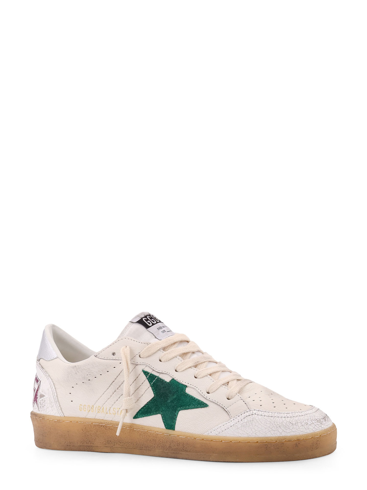 Shop Golden Goose Ball Star Sneakers In White