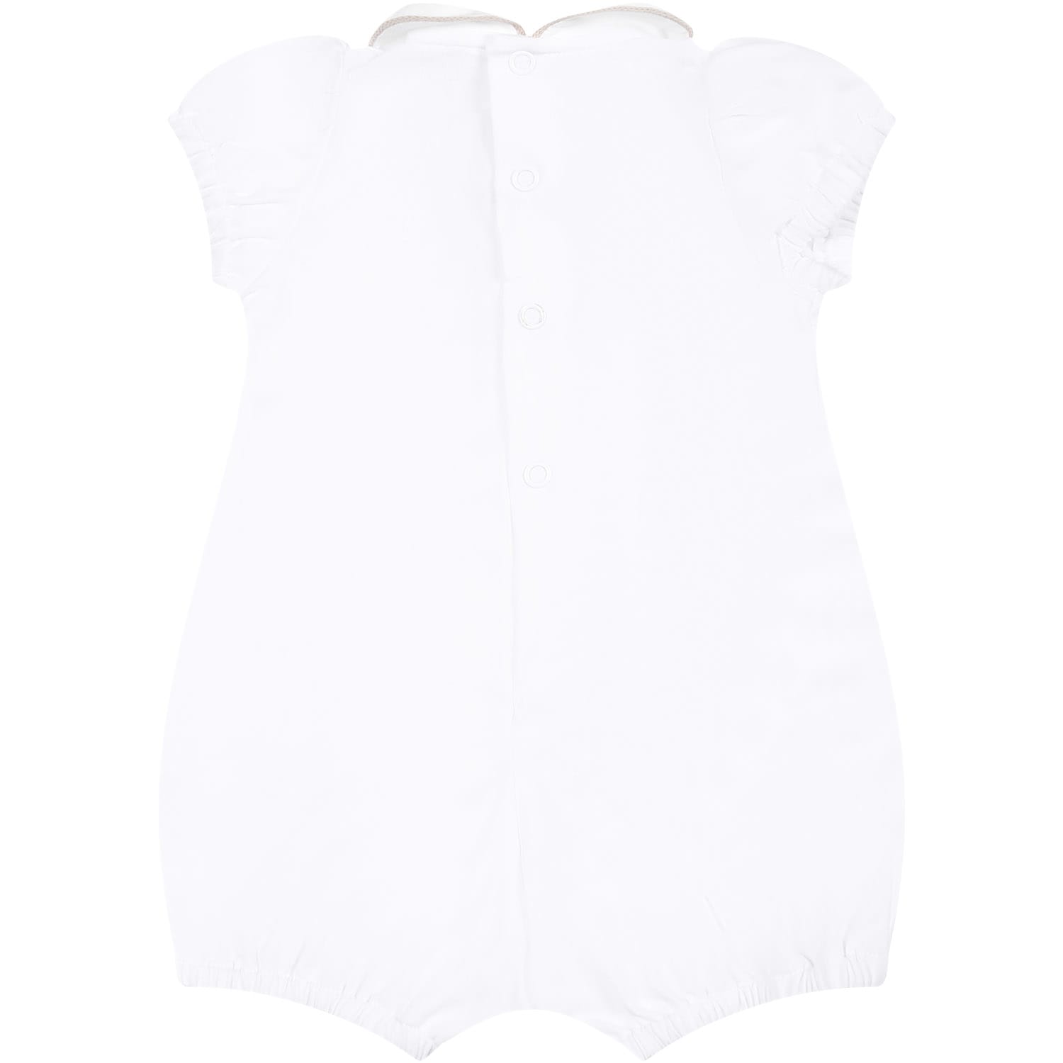 Shop Little Bear White Romper For Babykids With Writing
