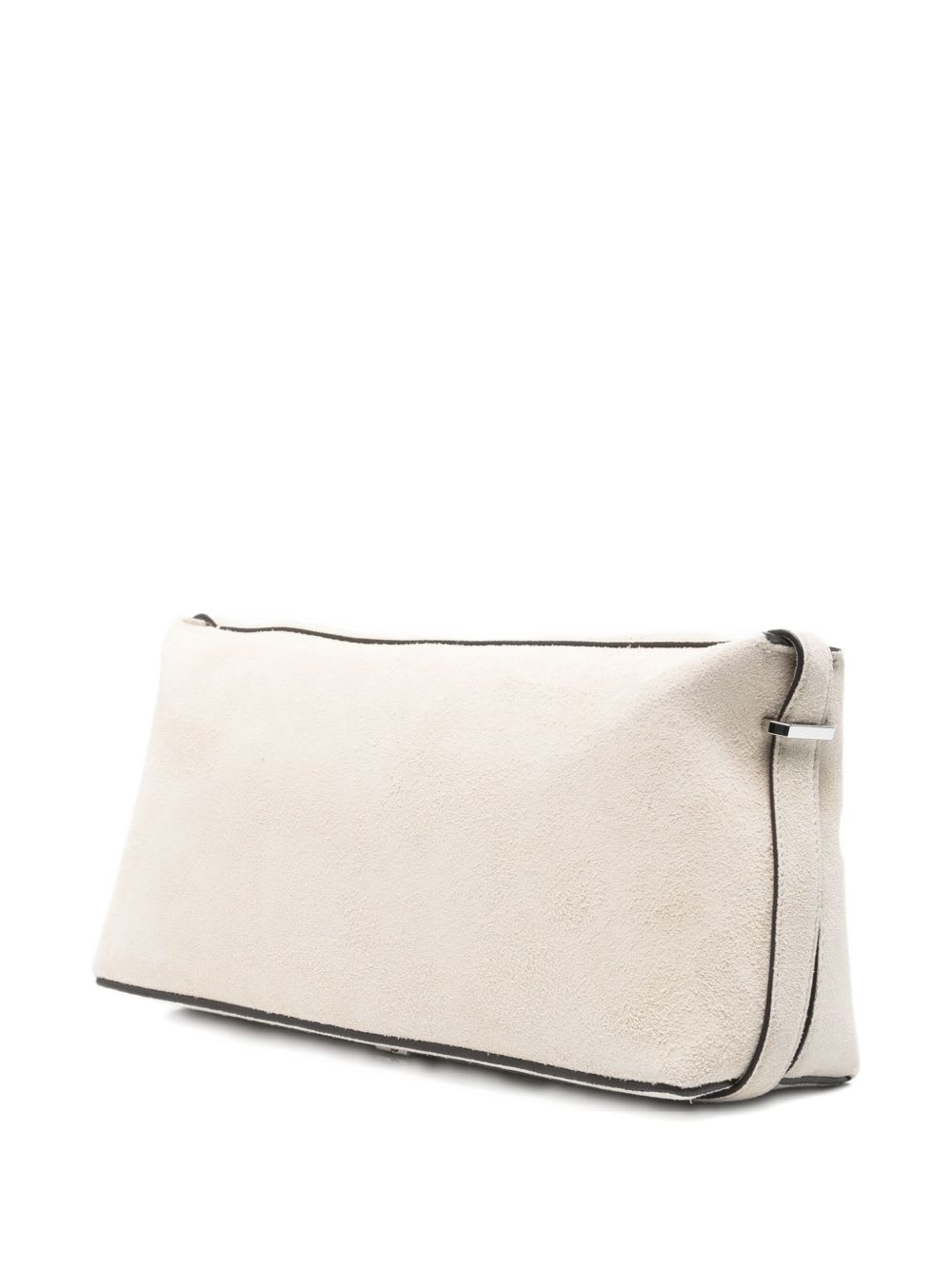 Totême Toteme Suede Leather Clutch In White