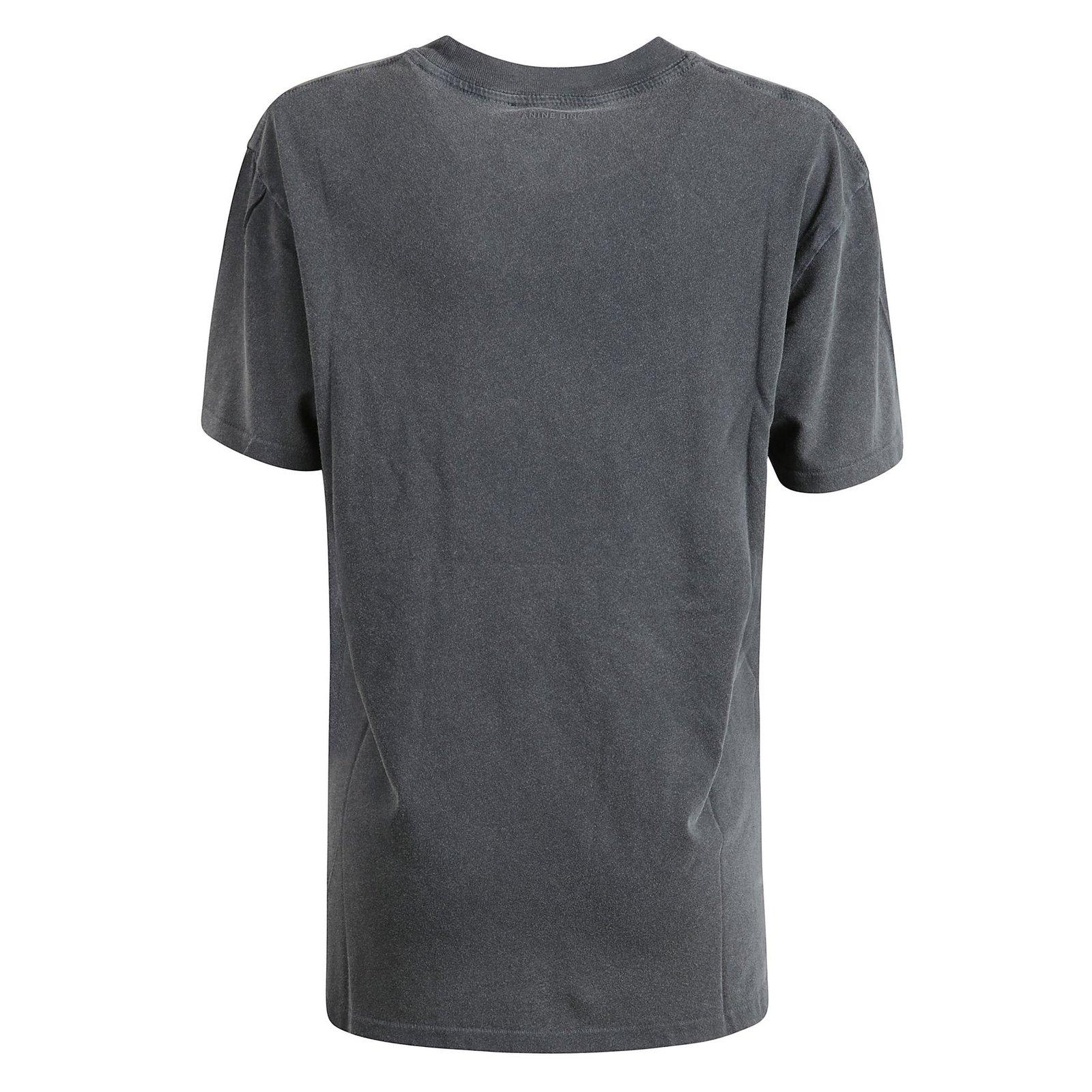 ANINE BING LOGO-PRINTED JERSEY T-SHIRT