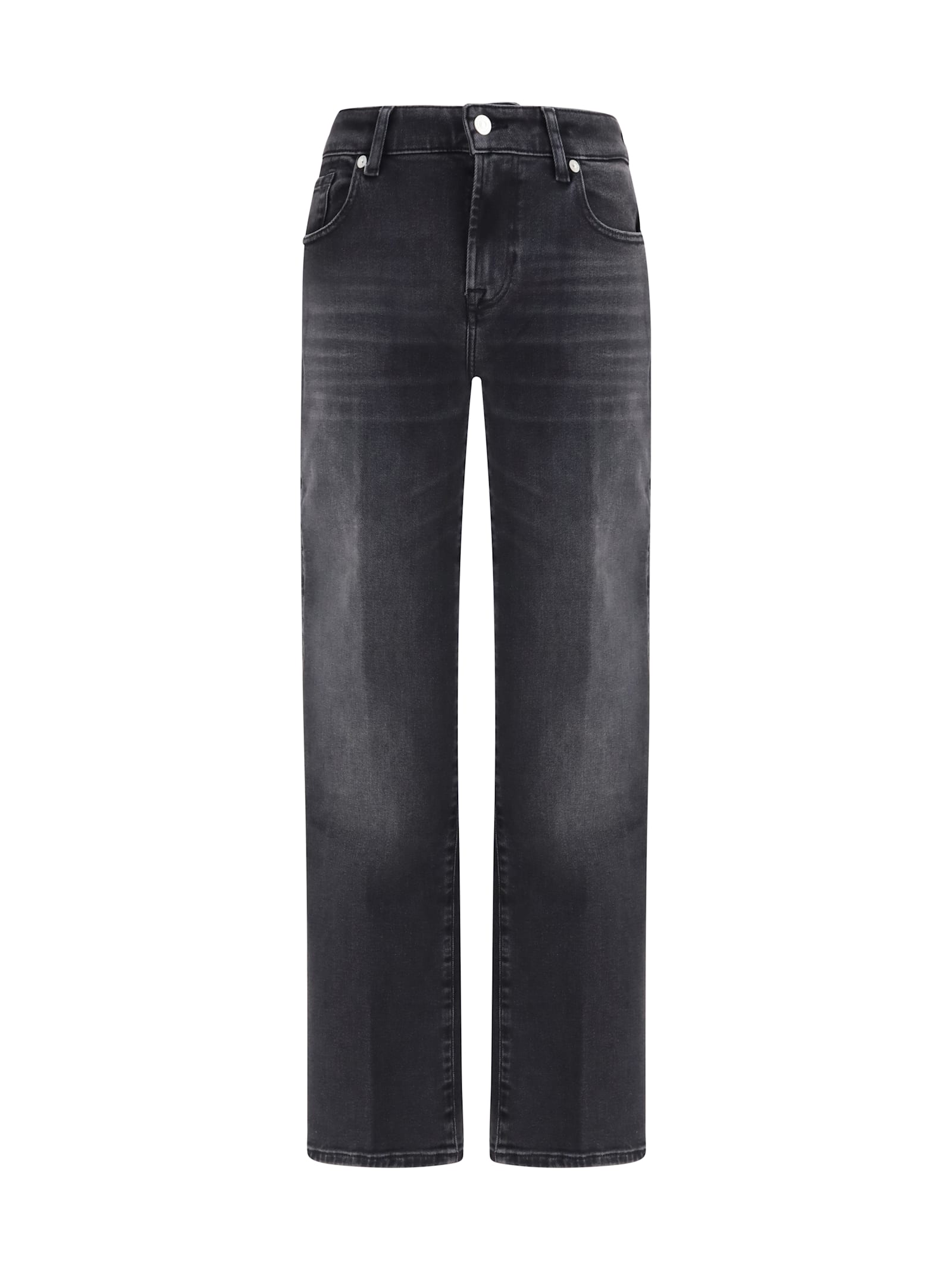 7 For All Mankind Calie Straight Ankle Jeans In Multi