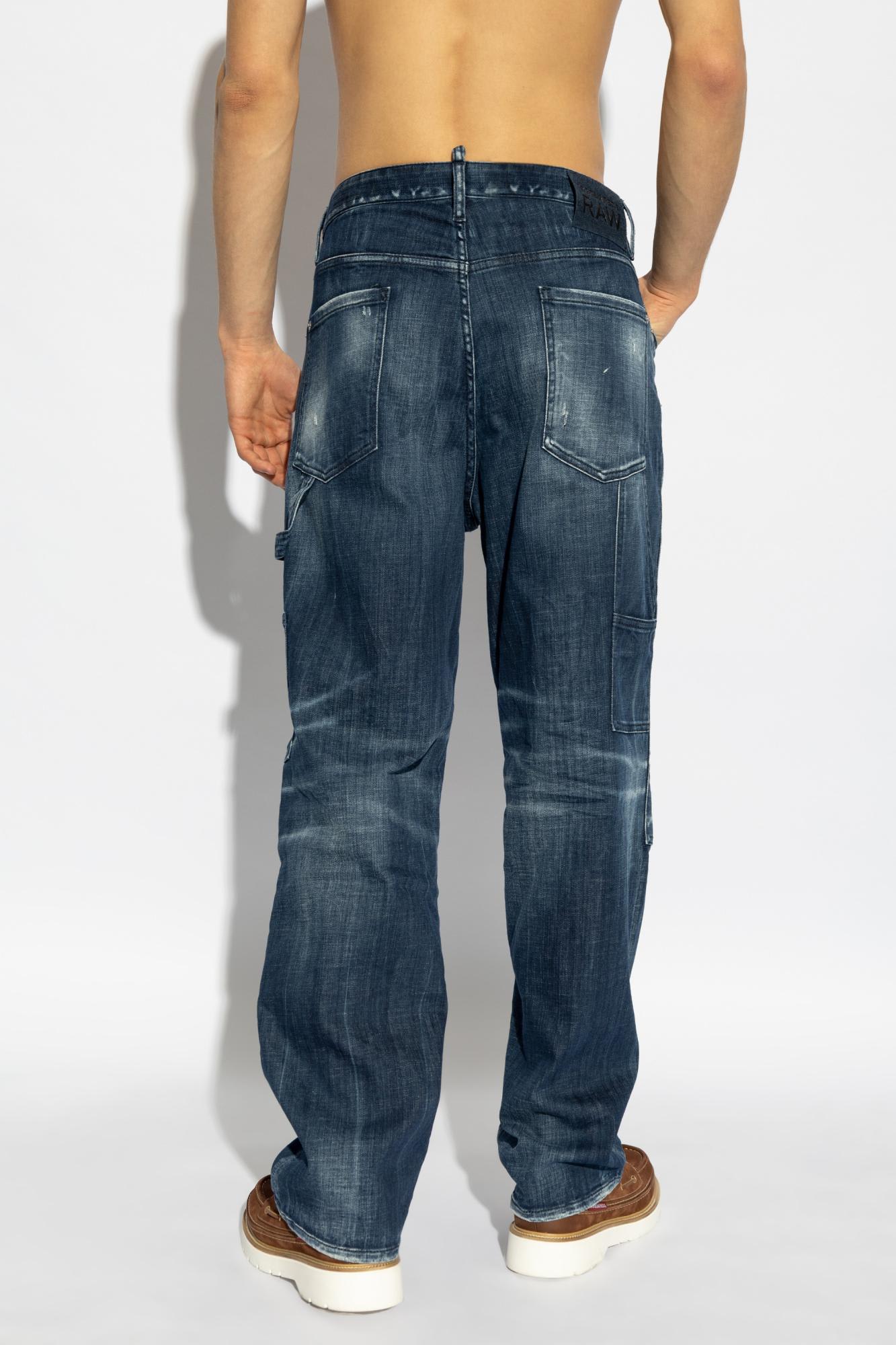 Shop Dsquared2 Jeans Loose In Blue