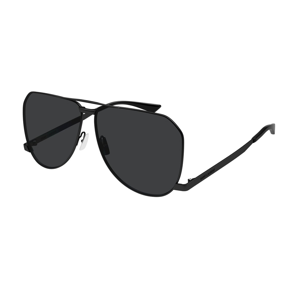 Shop Saint Laurent Sl 690 Dust 001 Black Sunglasses In Nero
