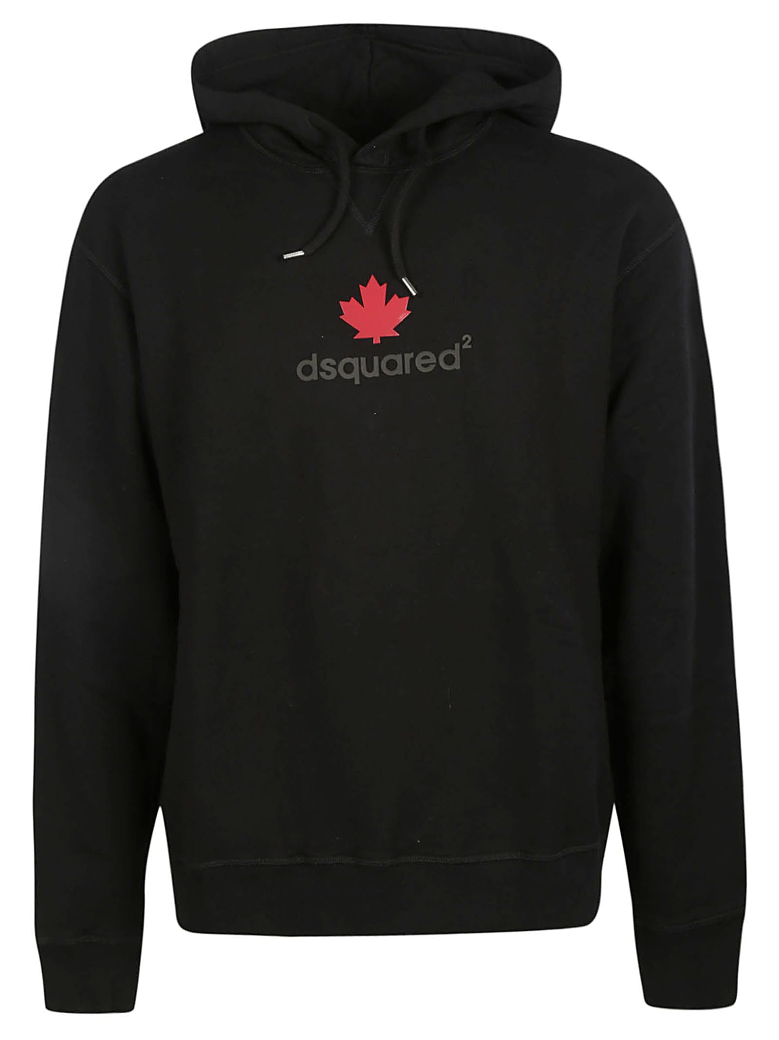 Dsquared2 Leaf Logo Print Hooded Sweatshirt