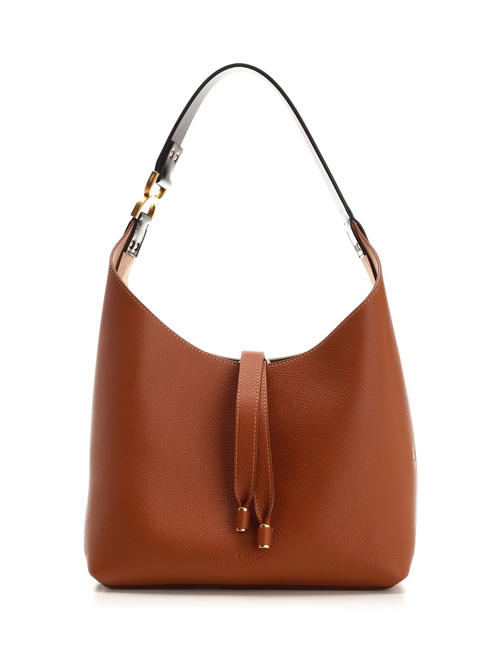 Chloé Womens Tan Marcie Hobo Small Leather Shoulder Bag In Brown