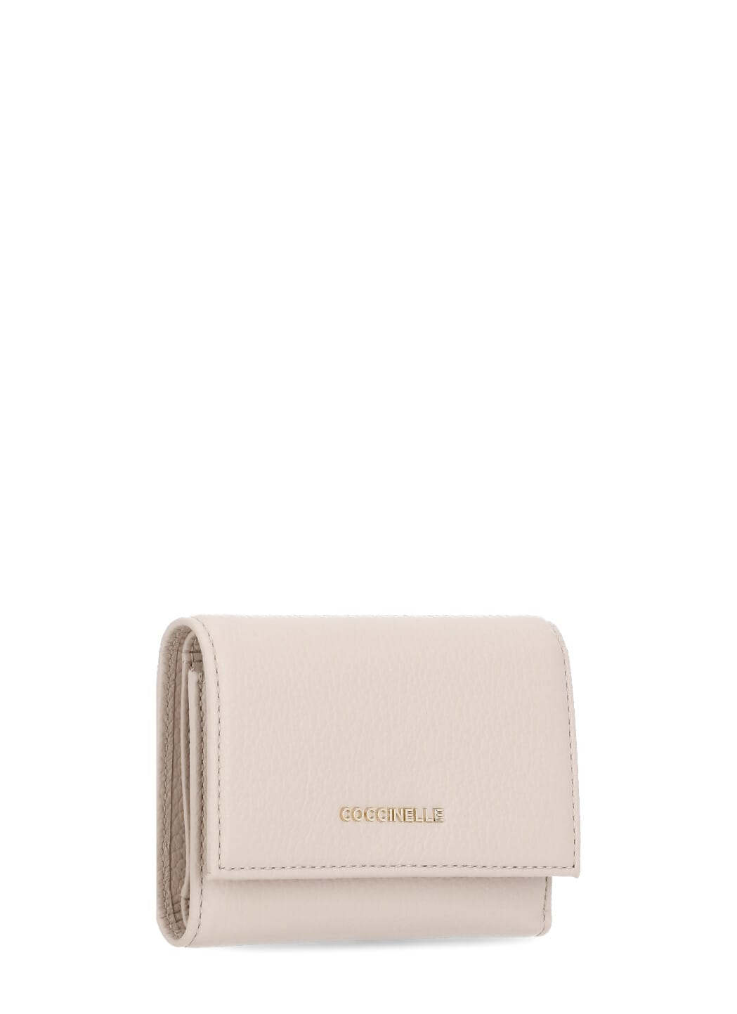 Coccinelle Metallic Soft Wallet In Neutral