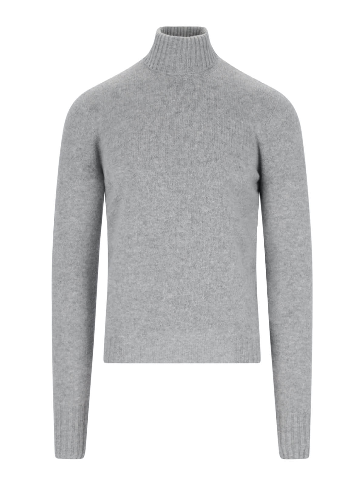 Shop Drumohr Turtleneck Sweater In Gray