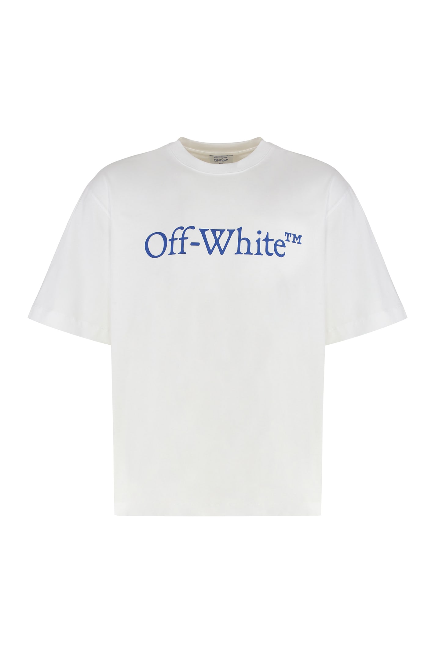 Off-white Cotton Crew-neck T-shirt In White