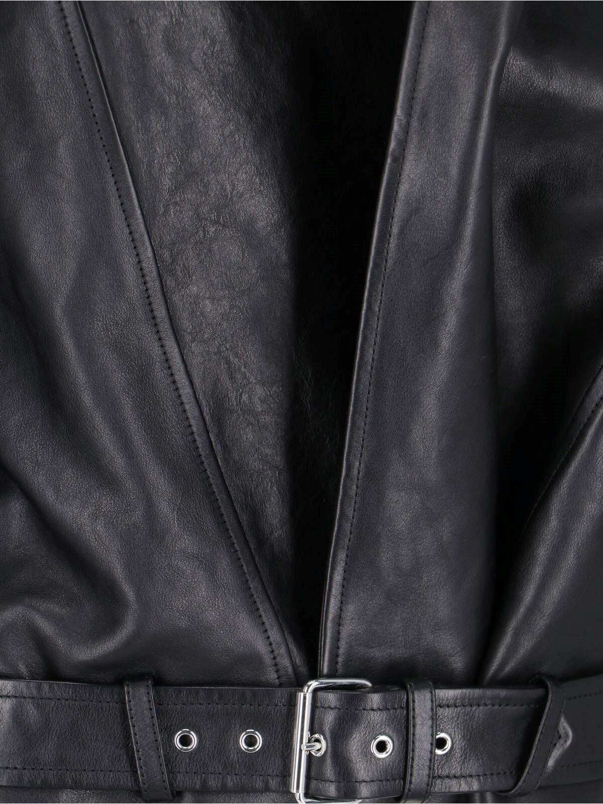 Shop Alaïa Biker Hooded Jacket In Black