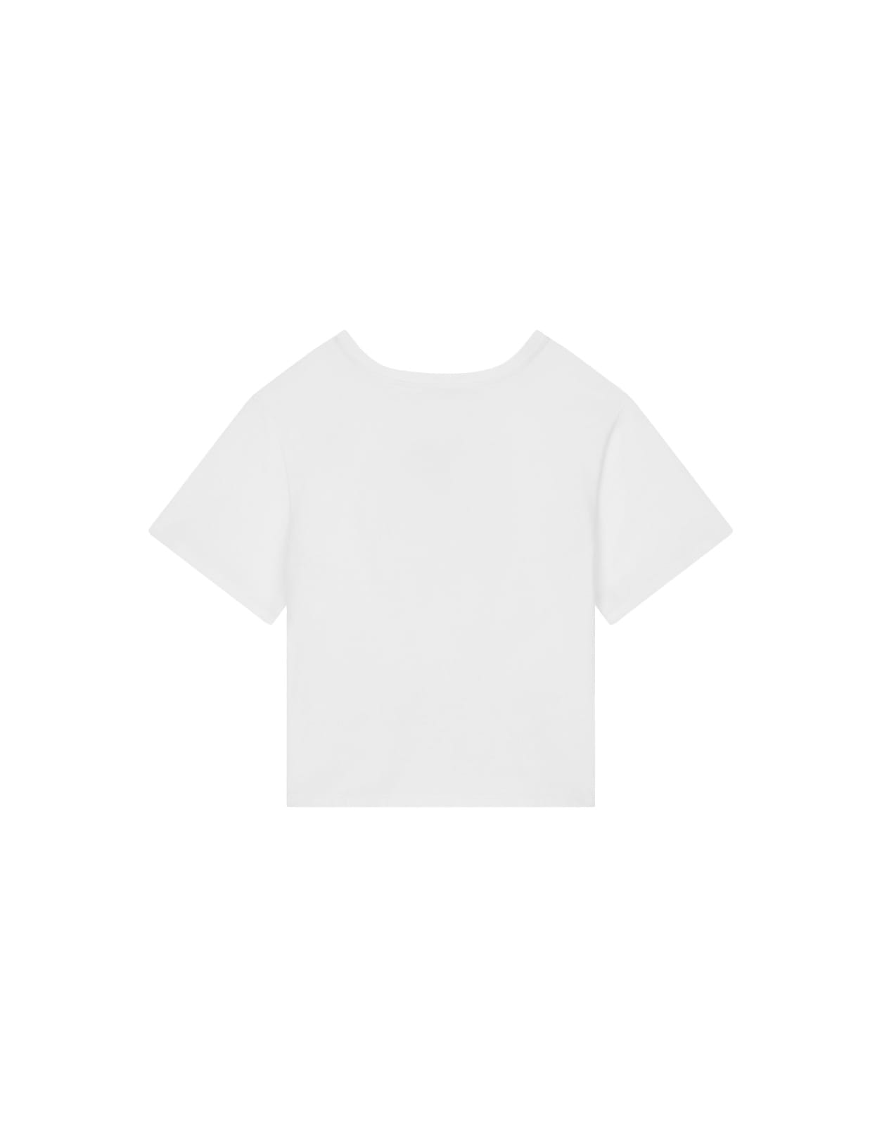 Shop Dolce & Gabbana White T-shirt With Dg Cart Patch And Knot