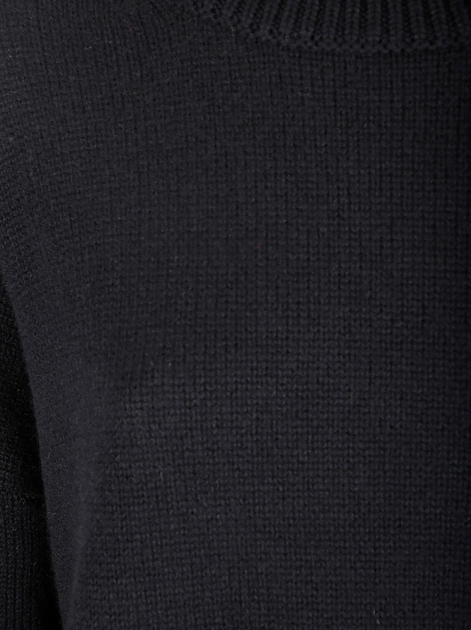 Lisa Yang Asymmetrical Turtleneck Sweater In Soft Cashmere In Black