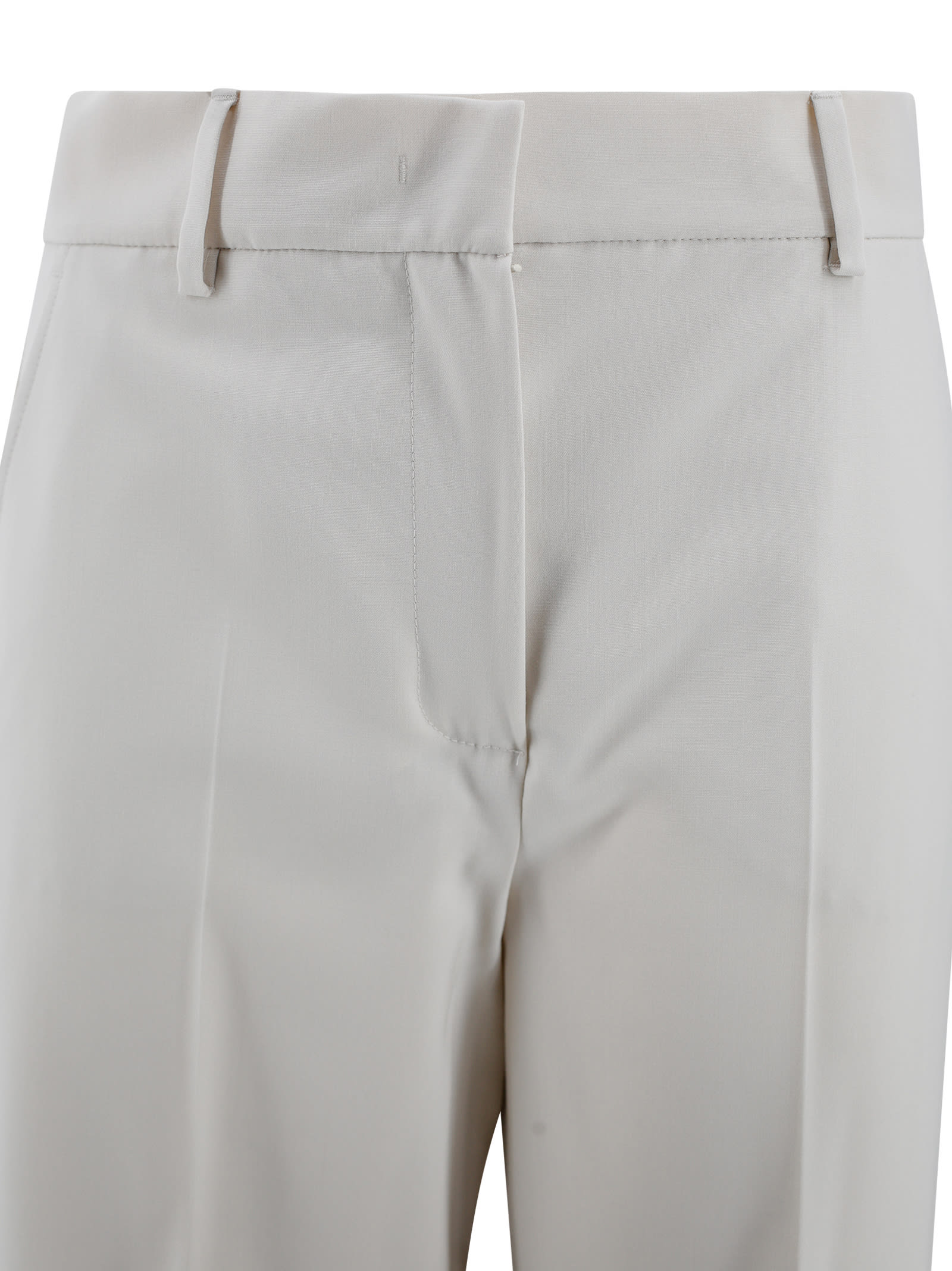 Weekend Max Mara Stretch Wool Palazzo Trousers