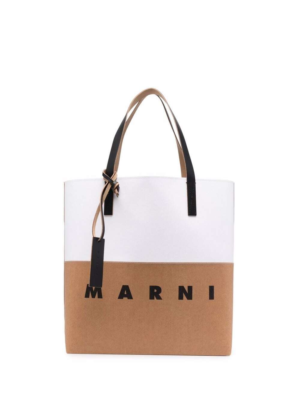 Marni Tote Shoulder Bag With Logo Print