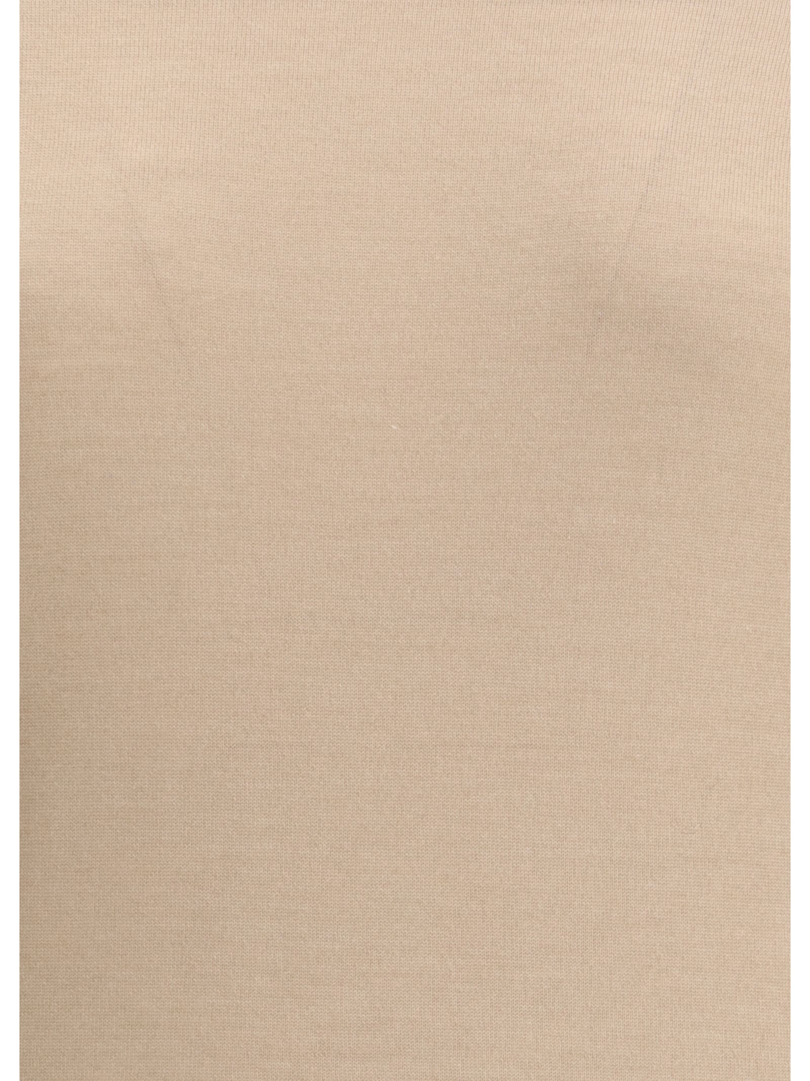 Fabiana Filippi Lightweight Short Sleeve Round Neck Top In Brown