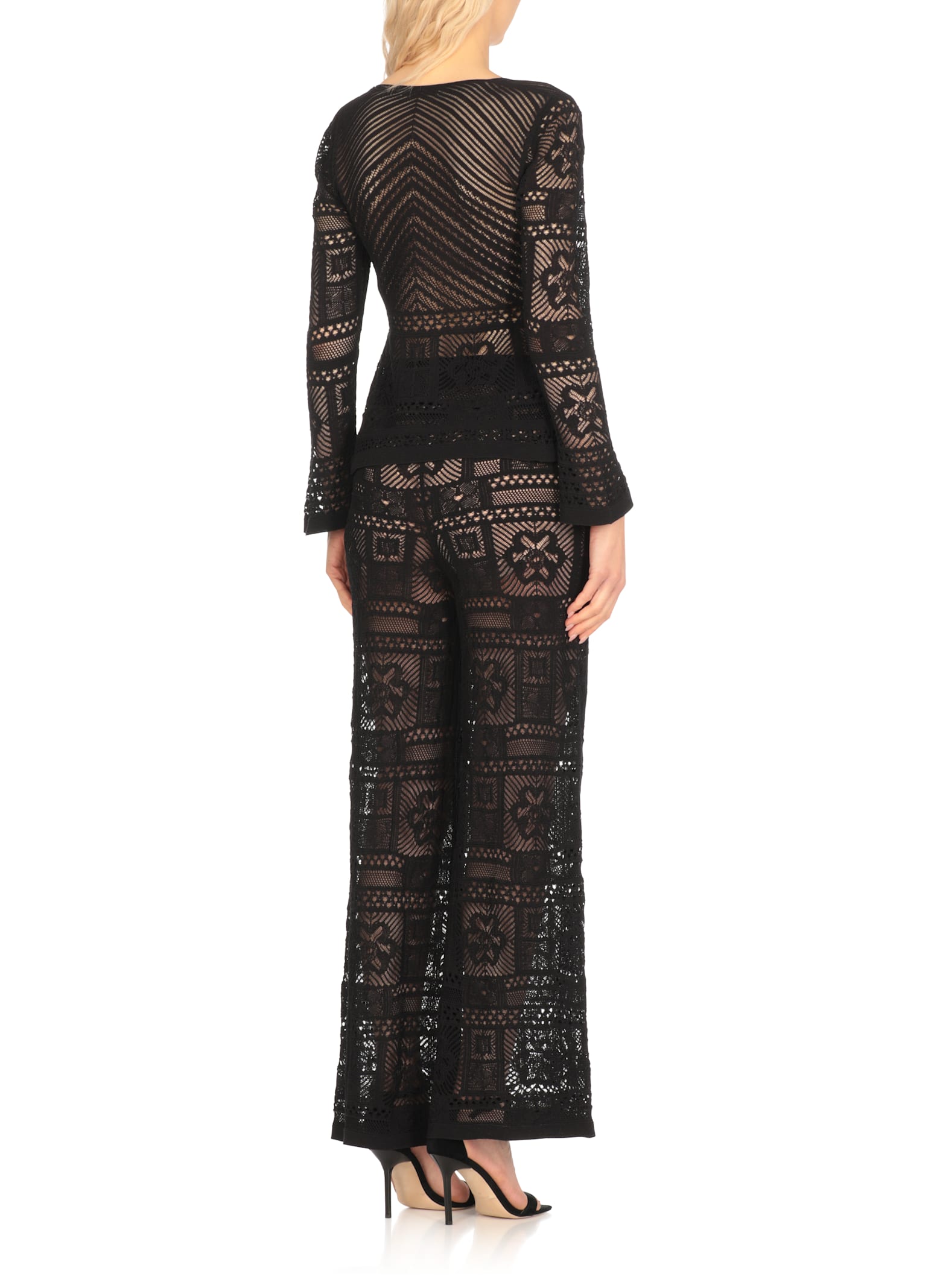 D Exterior D.exterior Lace Knit Sweater