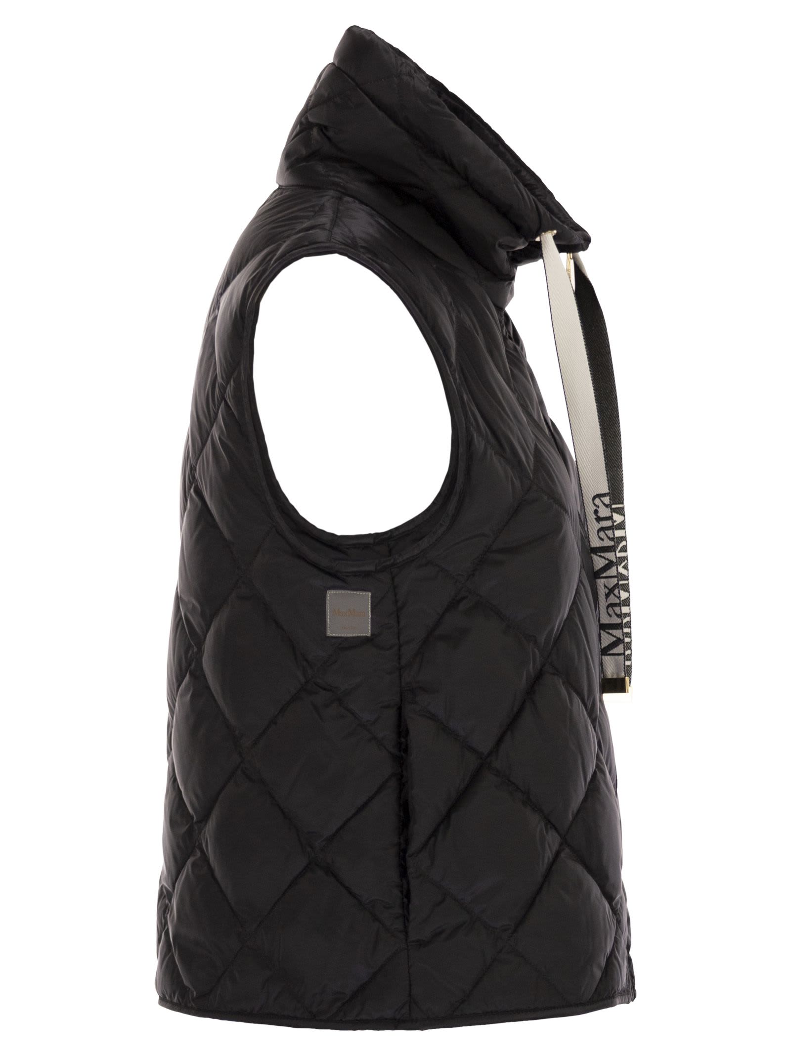 Max Mara The Cube Tregic Down Vest In Black