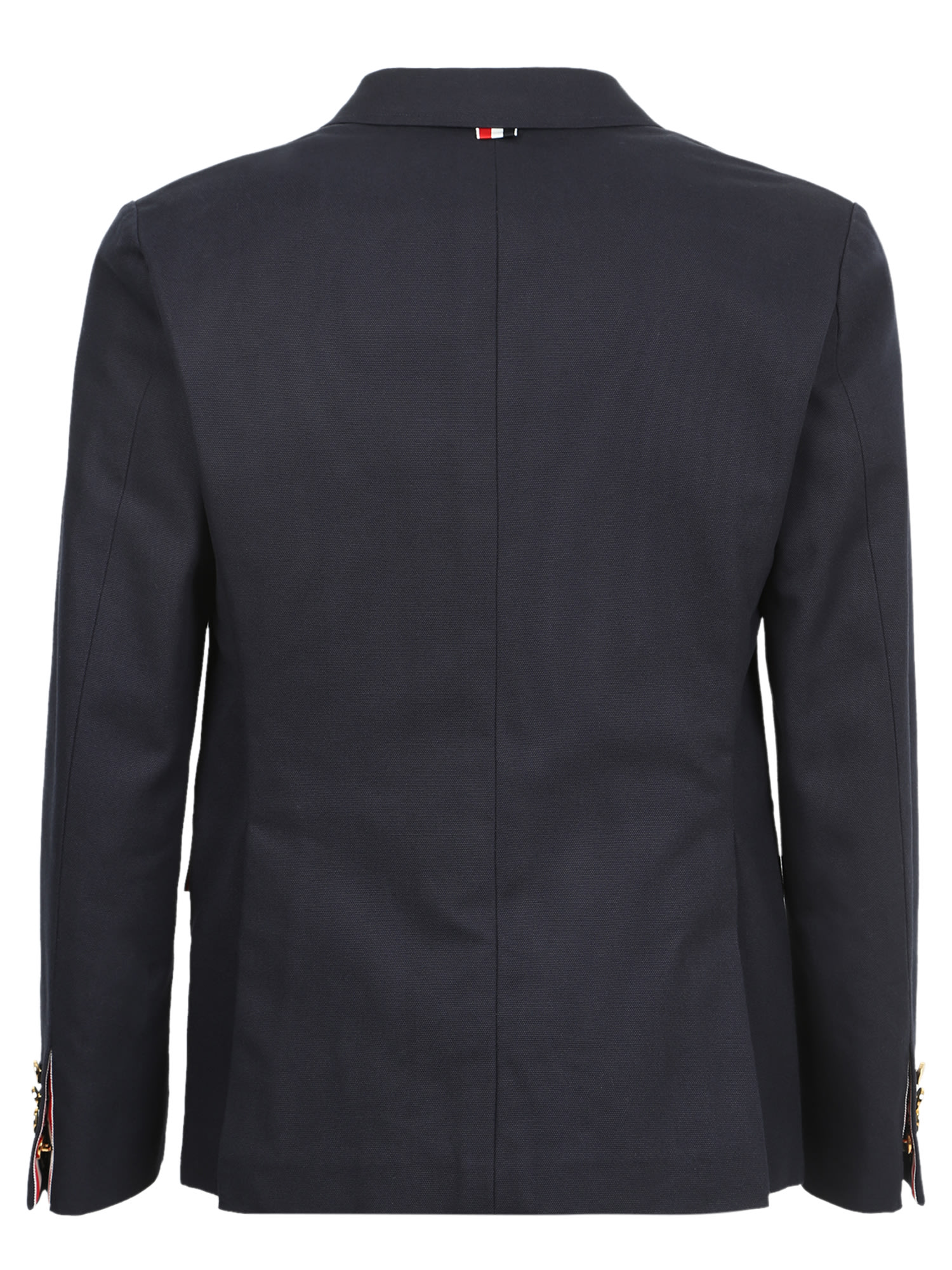 Shop Thom Browne Navy Sport Cotton Jacket In Blue