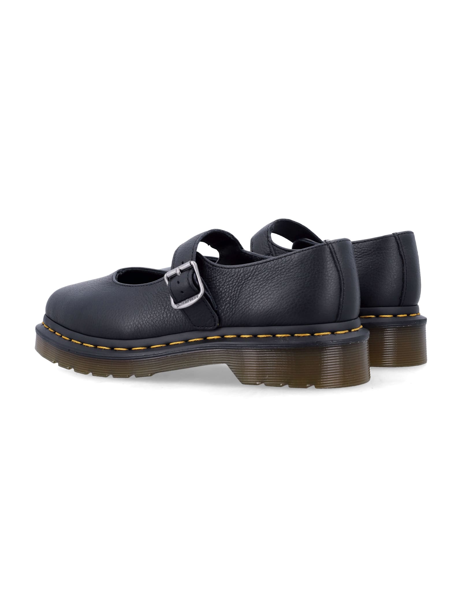 Dr. Martens Shoe Mary Jane Elphie Mj Black Virginia In Black