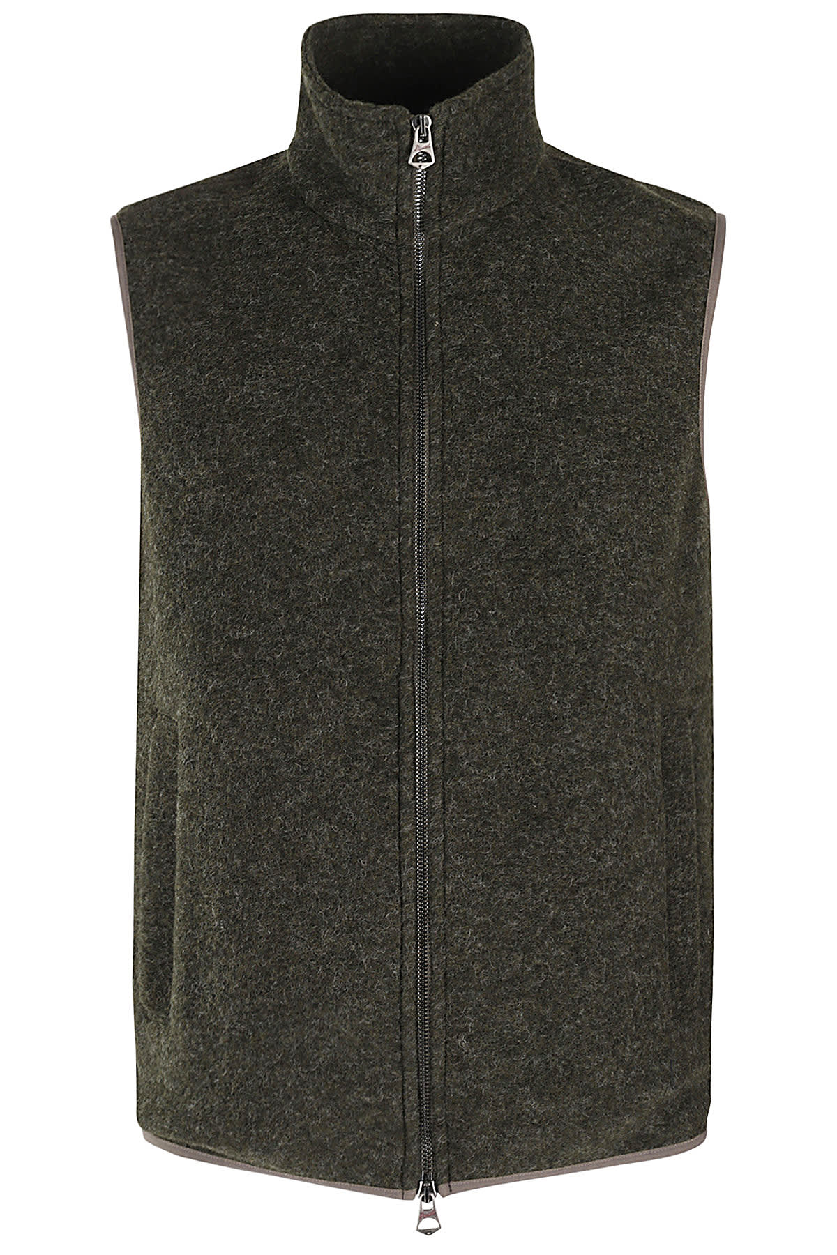 Shop Stewart Gilet Antonio Lana Cotta In Verde Bottiglia