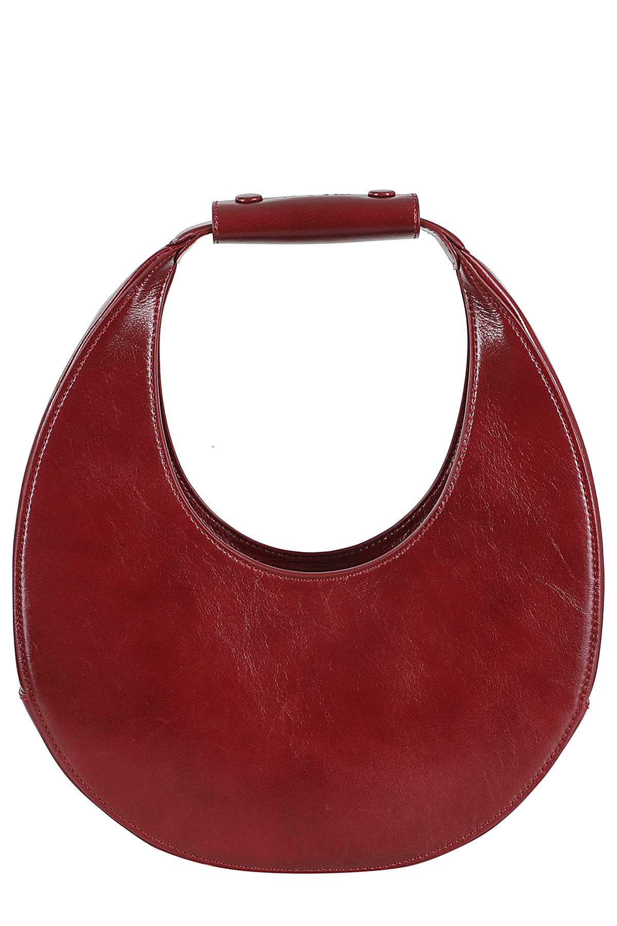 Shop Staud Moon Tote Bag In Pnt Pinot