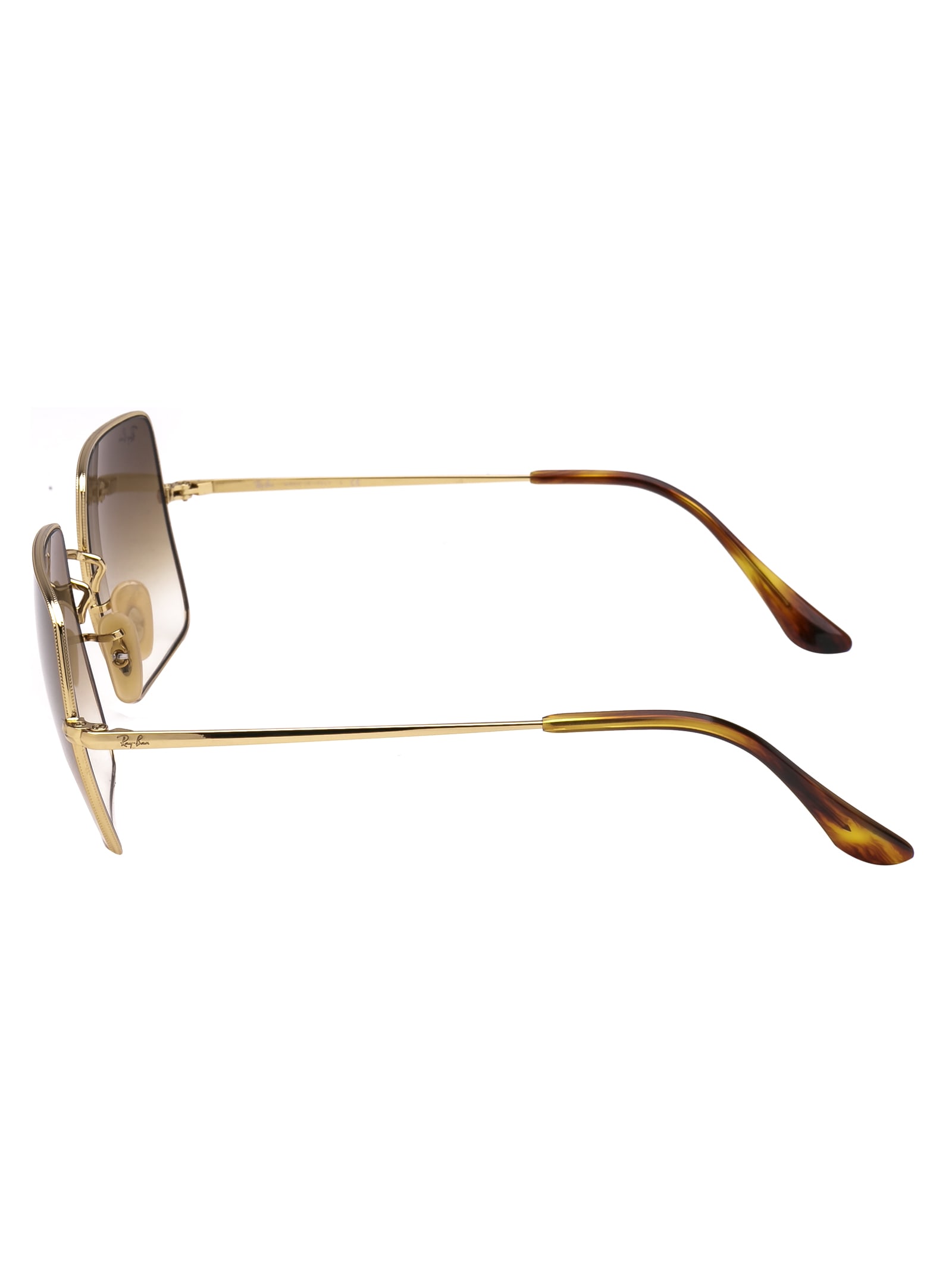 Shop Ray Ban Square Sunglasses In 914751 Gold