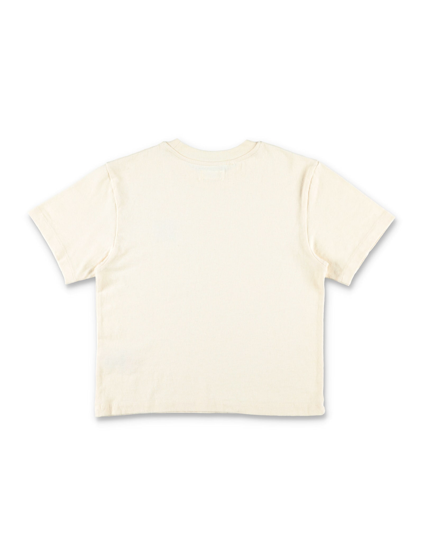 American Vintage Kids Ykobow Cotton T-shirt With Printed Logo In Neutral