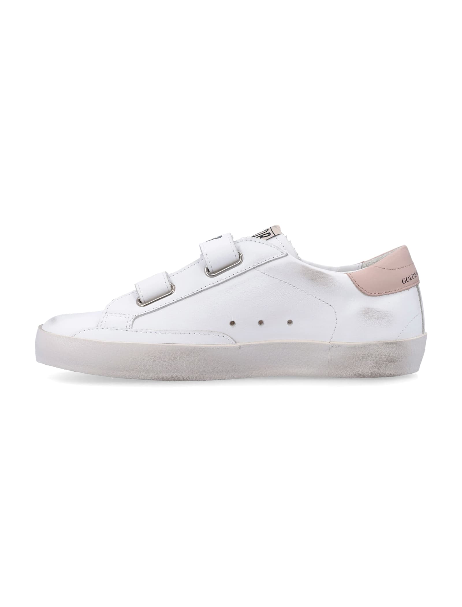 Golden Goose Old School In White/light Green