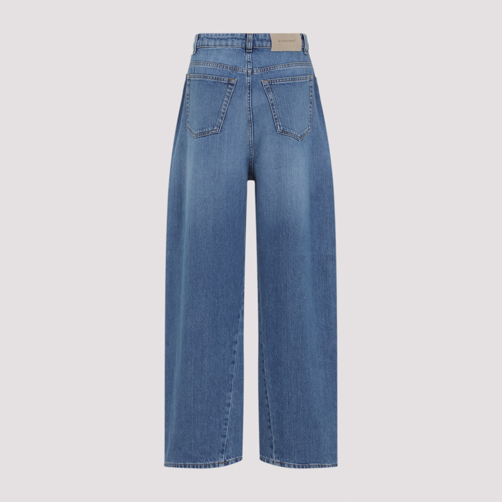 Givenchy Cocoon Pants In Washed Denim In Blue