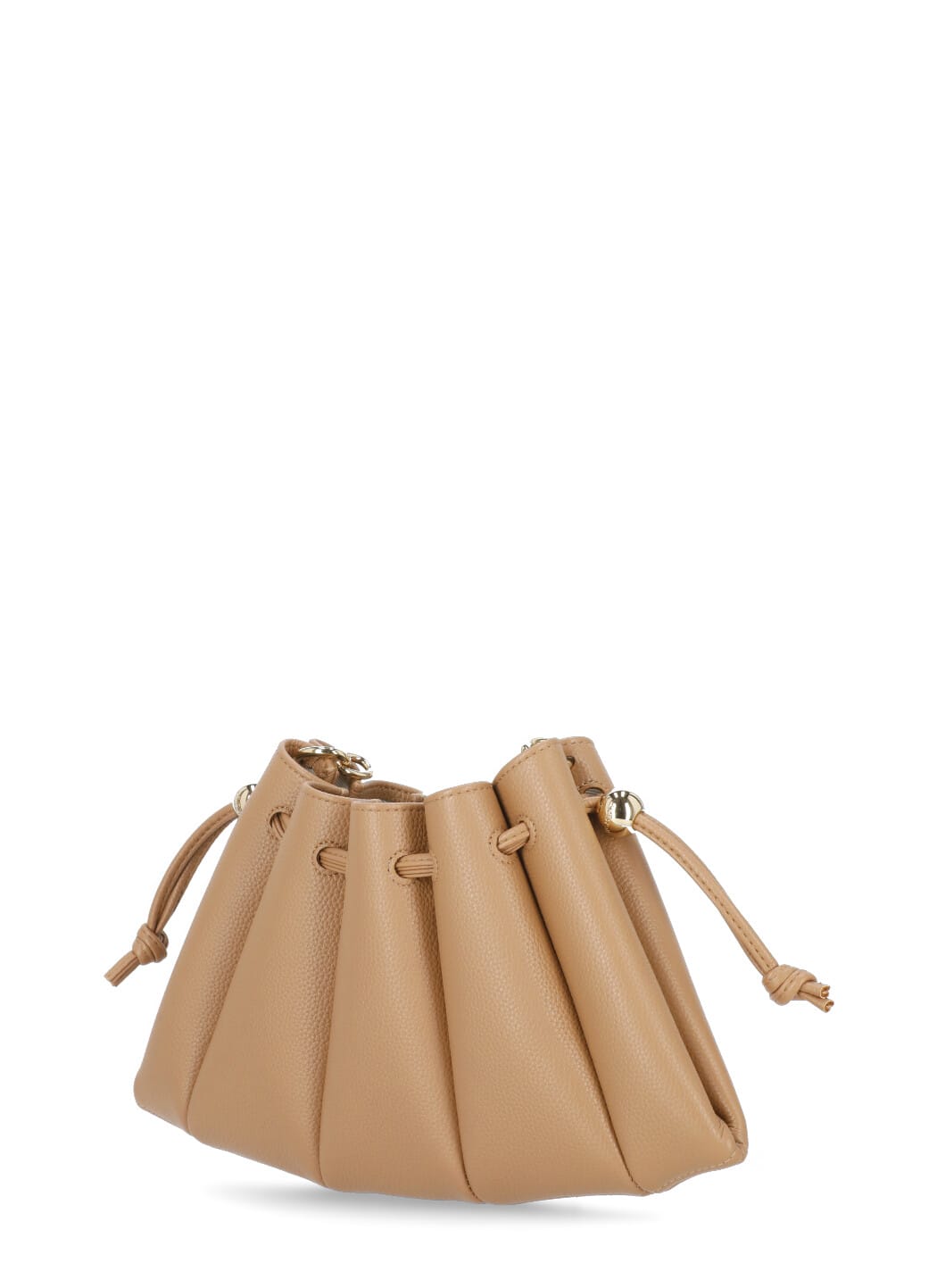 Themoirè Brown Vegan Leather Dafne Bottalato Shoulder Bag In Brown