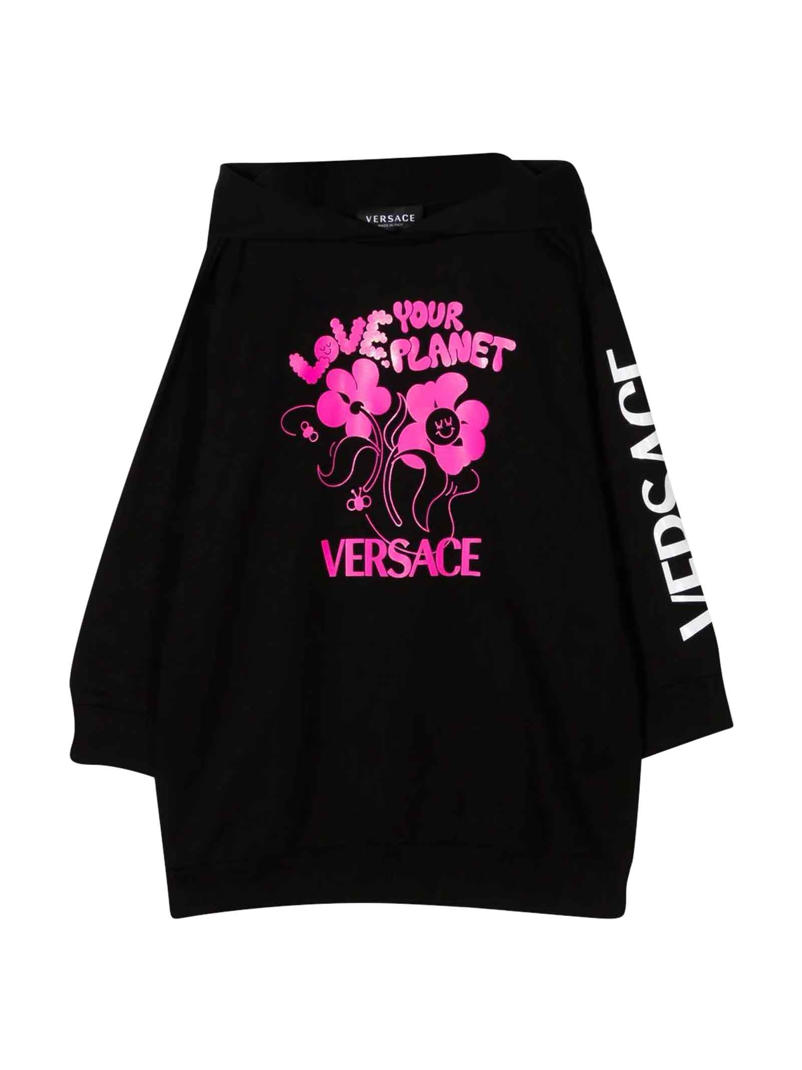 Versace Black Dress Girl Kids