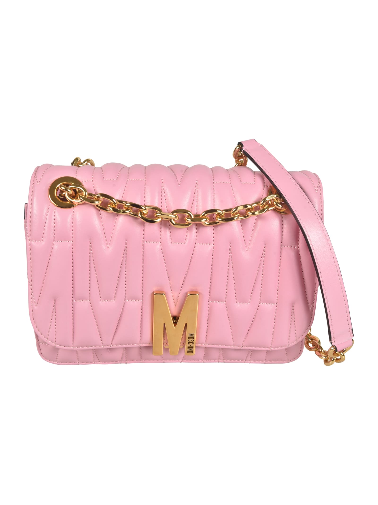 Logo Quilted Shoulder Bag